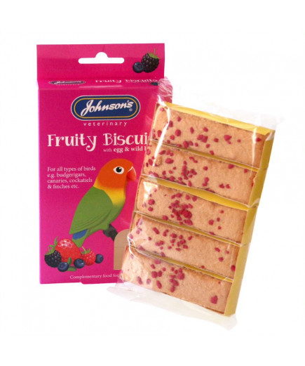 Johnsons Fruity Biscuits Parrot Treats, Pack of 5